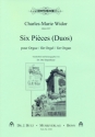6 Pices (Duos) fr Klavier und Harmonium fr Orgel