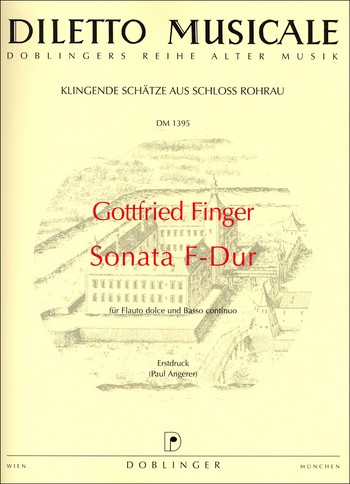 Sonate F-Dur fr Sopranblockflte und Bc