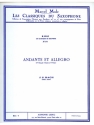 Andante et Allegro de sonate no.1 pour violon et piano pour saxophone alto et piano