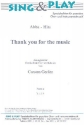Thank You for the Music fr gem Chor und Klavier Partitur