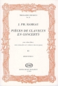 Pices de clavecin en concerts vol.2 pour violon (flute), viole (violoncello, violon) et clavecin (piano),  partition et parties