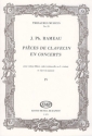 Pices de clavecin en concerts vol.4 pour violon (flute), viole (violoncello, violon) et clavecin (piano),  partition et parties