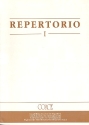 Repertorio  Vol.1 songs for mixed chorus by various composers score