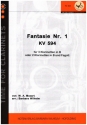 Fantasie Nr.1 KV594 fr 3 Klarinetten (2 Klarinetten und Fagott) Partitur und Stimmen