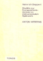 Studien zur Kompositionstechnik im instrumentalen Sptwerk Anton Webern