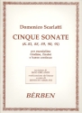 5 Sonaten fr Mandoline (Violine, Flte) und Bc Stimmen