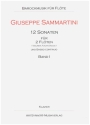 12 Sonaten Bd.1 (Nr.1-4) fr 2 Flten und Bc Klavierpartitur und Bc-Stimme