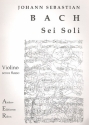 3 Sonaten und 3 Partiten BWV1001-1006 für Violine