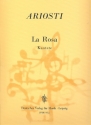 La rosa für Gesang (hoch), 2 Violinen und Bc (dt/it) Partitur und Streicherstimmen