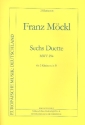 6 Duette MWV294 fr 2 Klarinetten Partitur und Stimmen