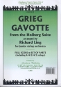 Gavotte from Holberg's Suite  for string orchestra (junior) score and parts (4-4-3-4-2)