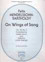 On Wings of Song op.34,2 for violin and piano