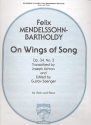 On Wings of Song op.34,2 for violin and piano