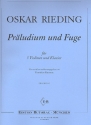 Präludium und Fuge für 3 Violinen und Klavier Partitur und Stimmen