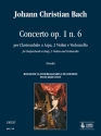 Concerto no.6 op.1 per clavicembalo, (arpa), 2 violini e violoncelli riduzione per clavicembalo/arpa e pianoforte