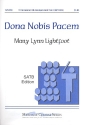 Dona nobis pacem for mixed chorus and piano score