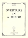Overture in a Minor for 4 recorders (SATB) score and parts