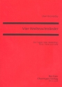 4 Weihnachtslieder fr Frauenchor, Flte, Viola und Harfe Partitur