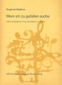 Wem ich zu gefallen suche fr 1-2 Mnnerstimmen und Klavier Partitur