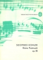 Kleine Festmusik op.18 fr Streichquartett (Streichorchester), Kontrabass ad lib Partitur und Stimmen (1-1-1-1)