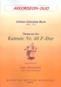 Thema aus der Kantate Nr.40 F-dur fr 2-3 Akkordeons Spielpartitur