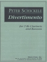 Divertimento for 2 clarinets and bassoon score and parts