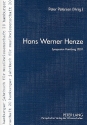 Hans Werner Henze Symposion Hamburg 2001