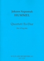 Quartett Es-Dur fr 4 Fagotte Partitur und Stimmen