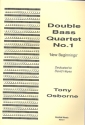 Double Bass Quartet no.1 score and parts New Beginnings