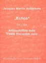 Echos fr Altblockflte mit Faksimile