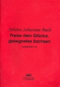 Preise dein Glcke gesegnetes Sachsen Kantate Nr.215 BWV215 Partitur
