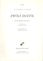 12 Duette fr 2 Waldhrner (Klarinetten) Spielpartitur