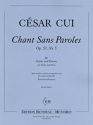 Chant sans paroles op.51,5 fr Violine und Klavier