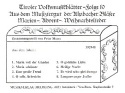 Tiroler Volksmusikbltter Band 10 fr 5 Blechblser Partitur und Stimmen