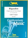 Rigaudon for 4 euphoniums and piano (organ) score and parts