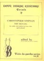 The Months  for treble viol (violin), 2 bass viols and keyboard parts