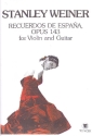 Recuerdos de Espana op.143 for violin and guitar