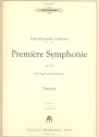 Sinfonie Nr.1 op.42 für Orgel und Orchester Partitur