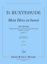 Mein Herz ist bereit BuxWV73 fr Ba, 3 Violinen, Violoncello (Viola da gamba) und Bc Partitur und Stimmen