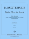 Mein Herz ist bereit BuxWV73 fr Ba, 3 Violinen, Violoncello (Viola da gamba) und Bc Partitur und Stimmen