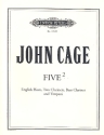 Five2 for english horn, 2 clarinets, bass clarinet and timpani Parts