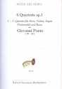 6 Quartette op.1 Band 1 (Nr.1-3) für Horn, Violine, Viola und Basso Partitur und Stimmen