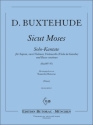 Sicut Moses BuxWV97 fr Sopran, 2 Vioinen, Violoncello (Viola da hgamba) und Bc Partitur und Stimmen