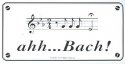 Aufkleber ahh...Bach  (Set mit 10 Stk)