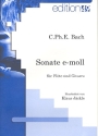 Sonate e-Moll fr Flte und Gitarre Partitur und Stimme