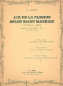 Air de la passion selon St.Mathieu pour hautbois et bc