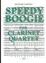 Speedy Boogie fr 4 Klarinetten (3 Klarinetten und Baklarinette (Tenorsaxophon)) Partitur und Stimmen