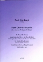 Fnf Choralvorspiele fr Orgel