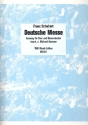 Deutsche Messe D872 fr gem Chor und Blasorchester Partitur und Instrumentalstimmen