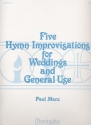 5 Hymn Improvisations for Weddings for organ